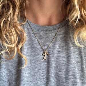 Gold Eiffel Tower Charm Necklace